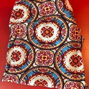 Leggings blue flower